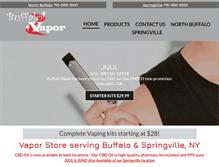 Tablet Screenshot of buffalovapor.com